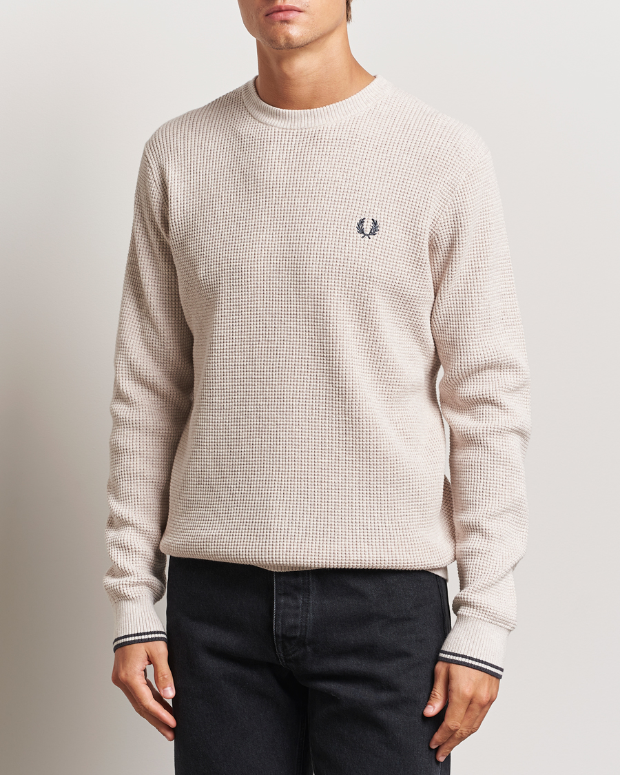 Homme |  | Fred Perry | Waffle Stitch Jumper Porriged Marl