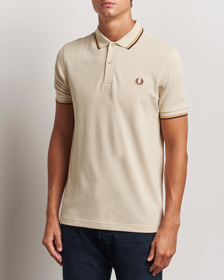 Homme |  | Fred Perry | Twin Tipped Shirt Oatmeal