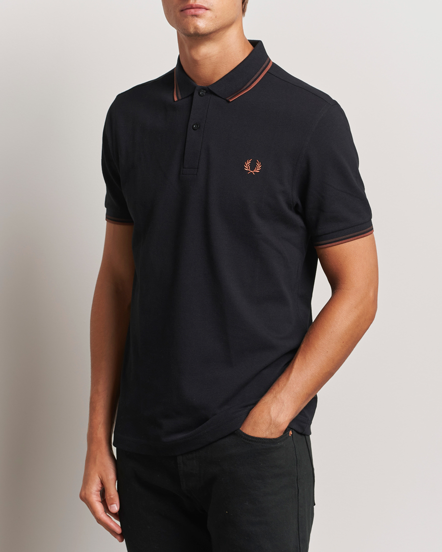 Homme |  | Fred Perry | Twin Tipped Shirt Black