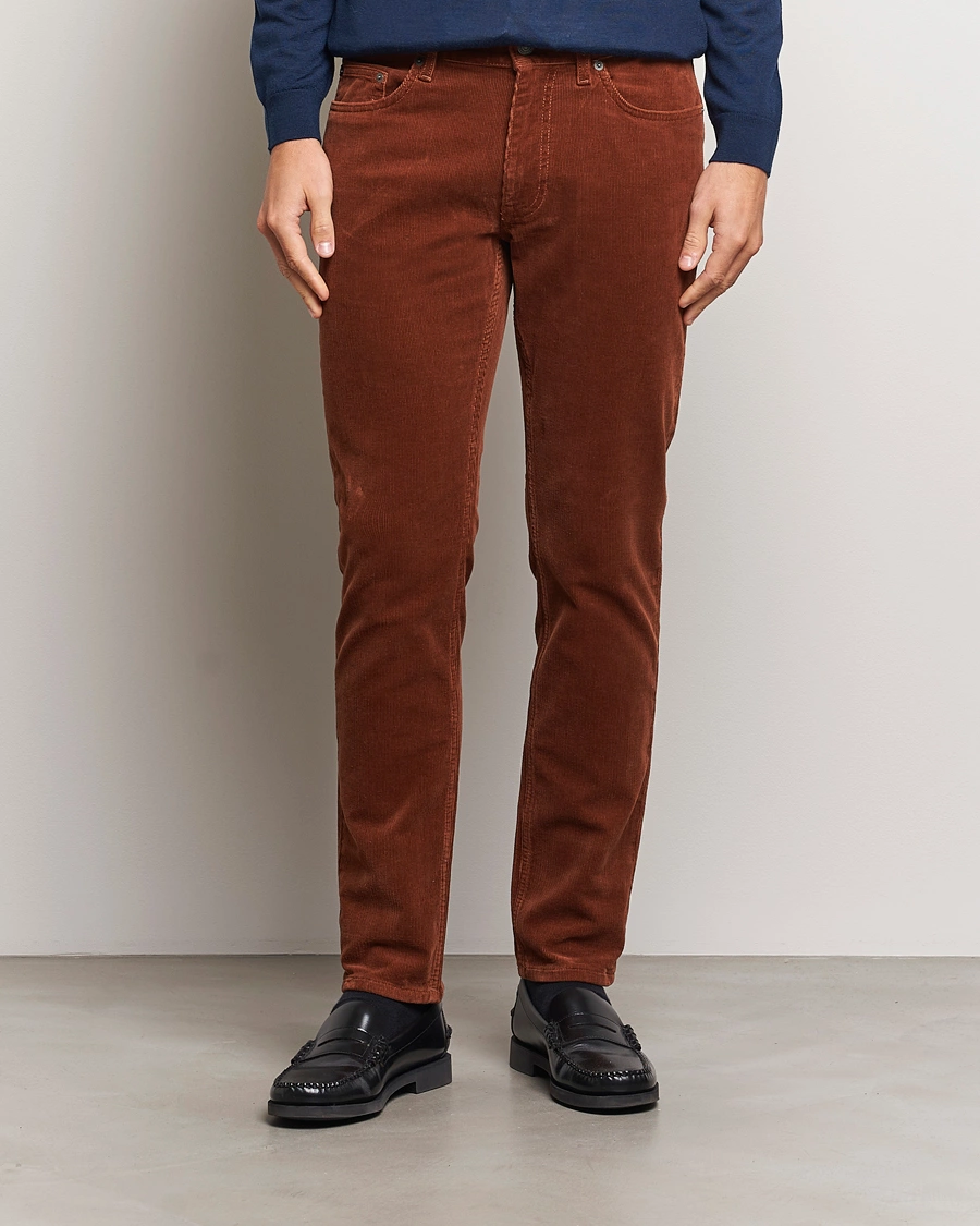 Homme |  | GANT | Cord 5-Pocket Jeans Chocolate Brown