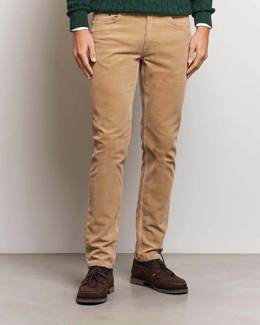 Homme |  | GANT | Cord 5-Pocket Jeans Dark Khaki