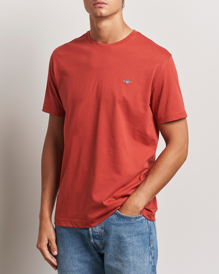 Homme |  | GANT | The Original T-Shirt Iron Red