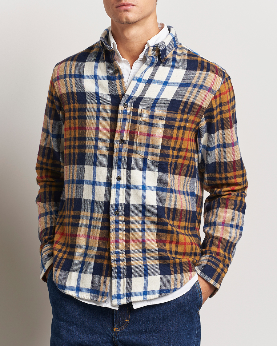 Homme |  | GANT | Twill Checked Shirt Beige