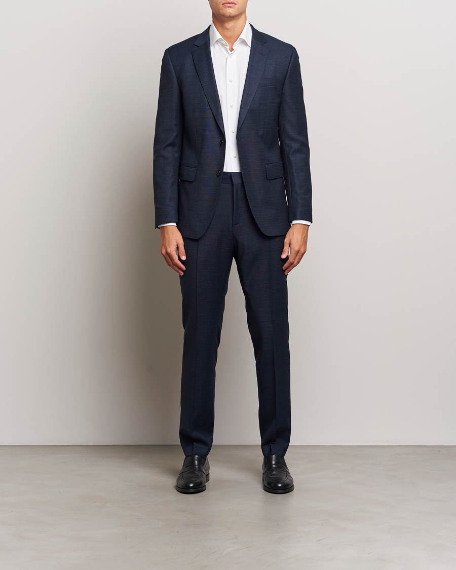 Homme |  | BOSS BLACK | Huge Wool Suit Open Blue