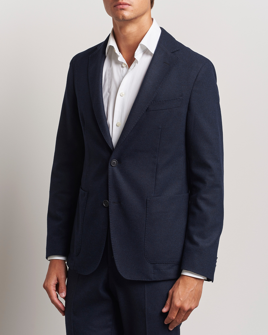 Homme |  | BOSS BLACK | Hanry Wool Tech Blazer Dark Blue