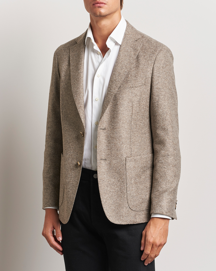 Homme |  | BOSS BLACK | Hanry Jersey Structured Blazer Medium Beige