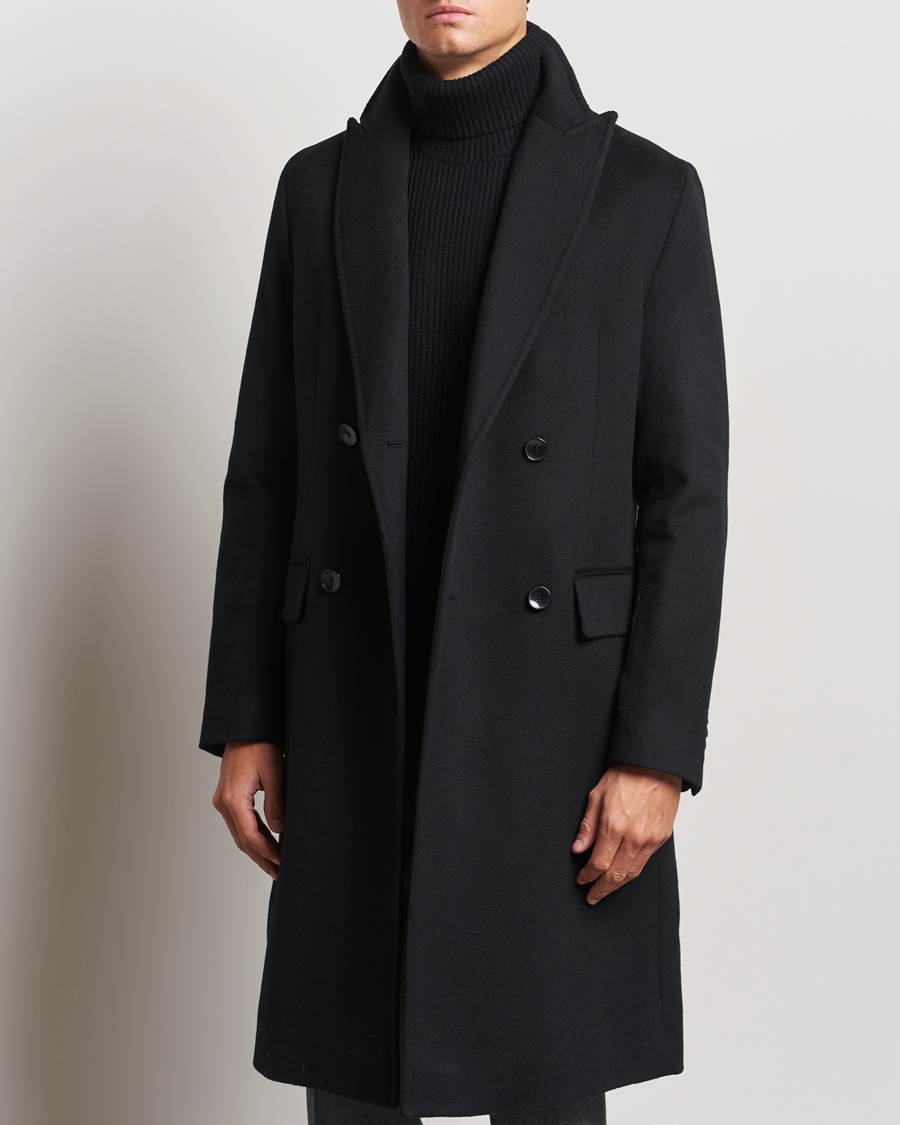 Homme |  | BOSS BLACK | Hyde Double Breasted Coat Black