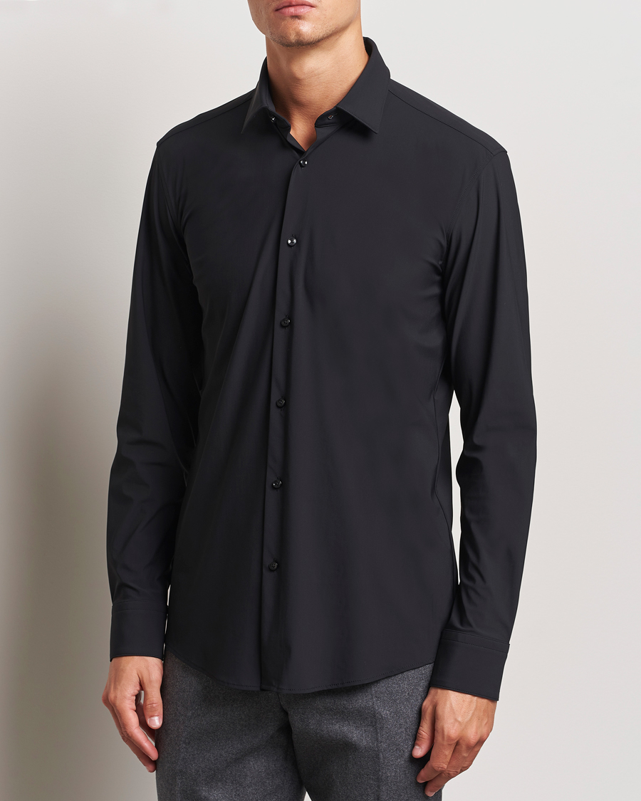 Homme |  | BOSS BLACK | Hank 4-Way Stretch Shirt Black