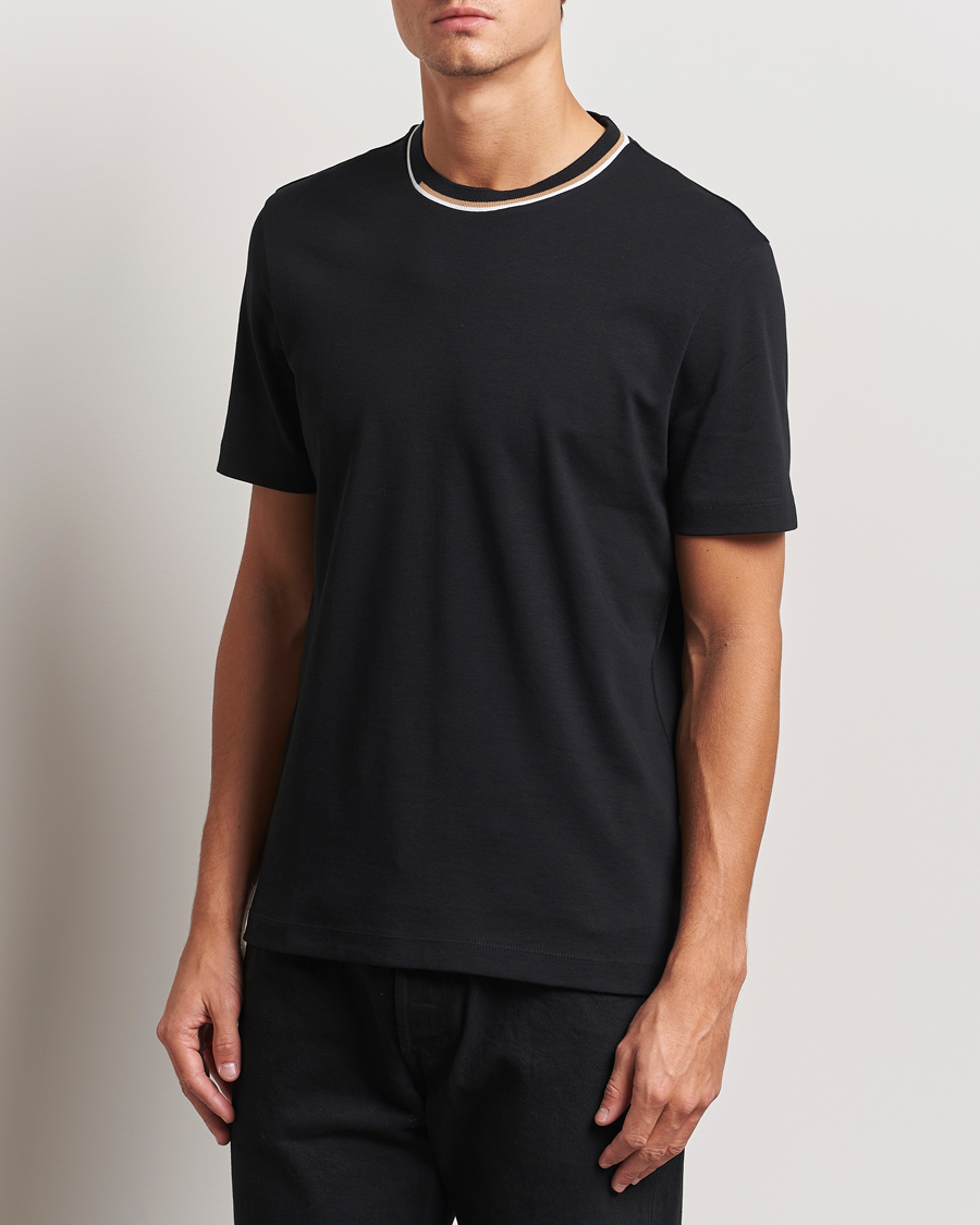 Homme |  | BOSS BLACK | Thompson Crew Neck T-Shirt Black