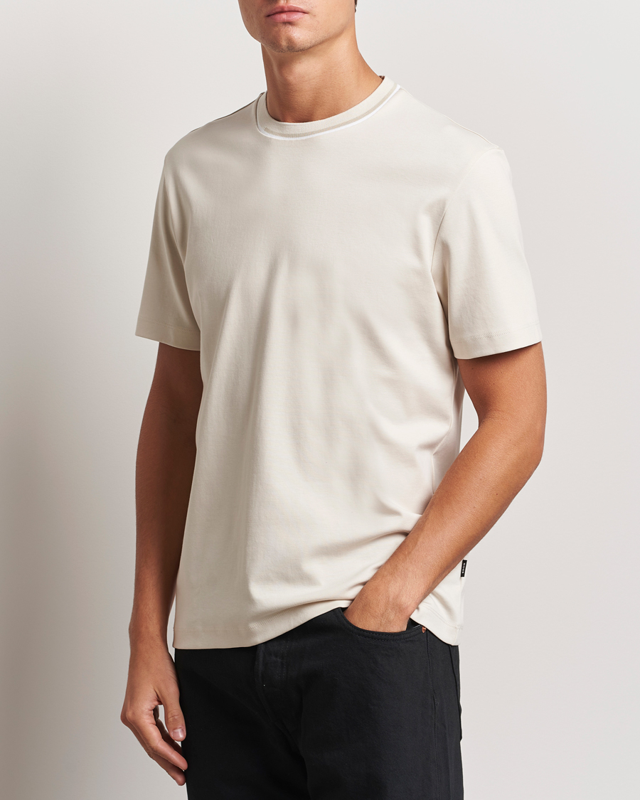 Homme | T-shirts | BOSS BLACK | Thompson Crew Neck T-Shirt Open White