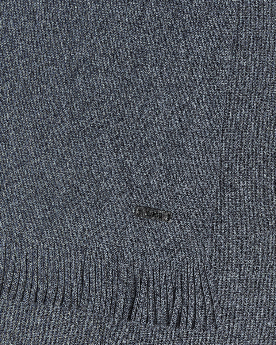 Homme |  | BOSS BLACK | Albas Wool Scarf Medium Grey