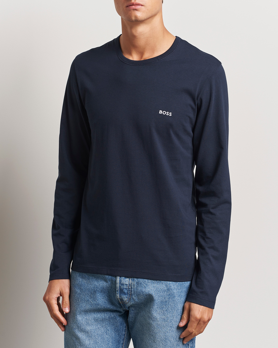 Homme |  | BOSS BLACK | 3-Pack Long Sleeve T-Shirt Navy/Green/Black