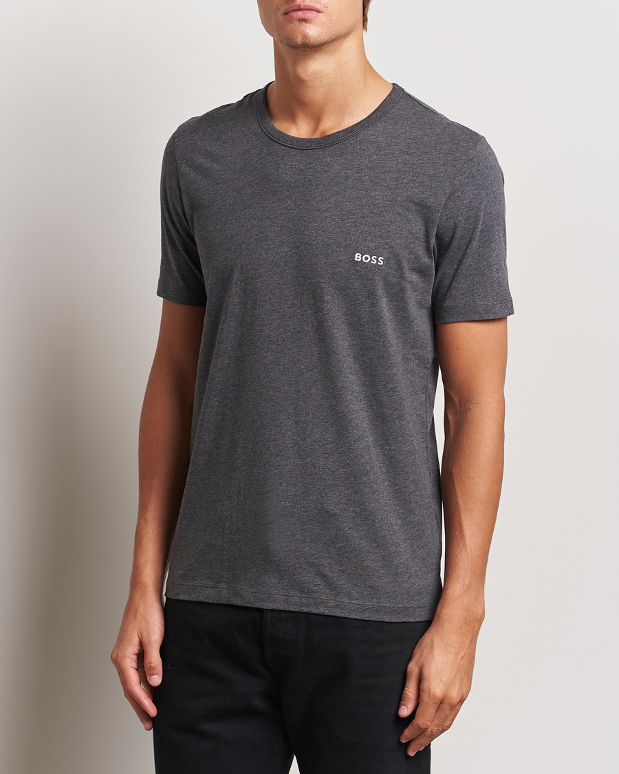 Homme |  | BOSS BLACK | 3-Pack Crew Neck T-Shirt Dark Grey/White/Black