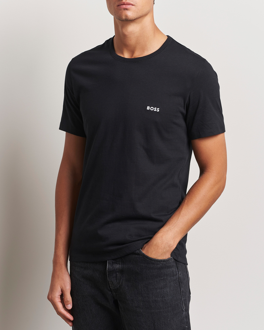 Homme |  | BOSS BLACK | 3-Pack Crew Neck T-Shirt Black/Navy/Green