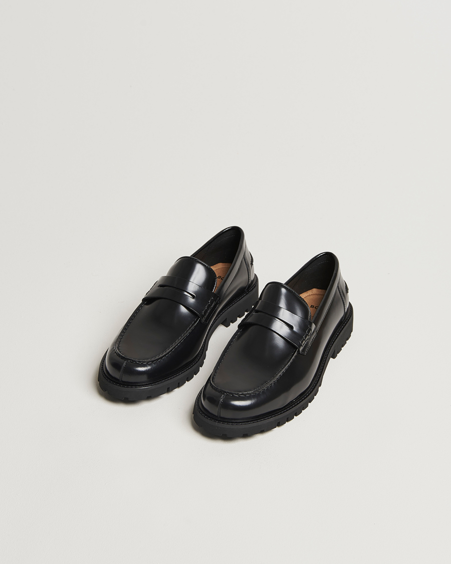 Homme |  | BOSS BLACK | Richayl Leather Loafer Black