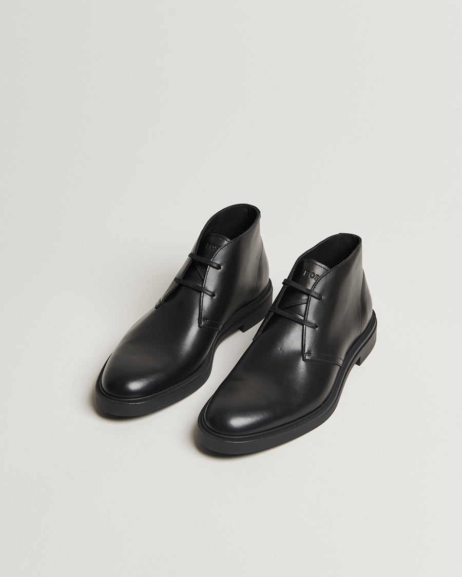 Homme |  | BOSS BLACK | Calev Leather Chukka Boot Black