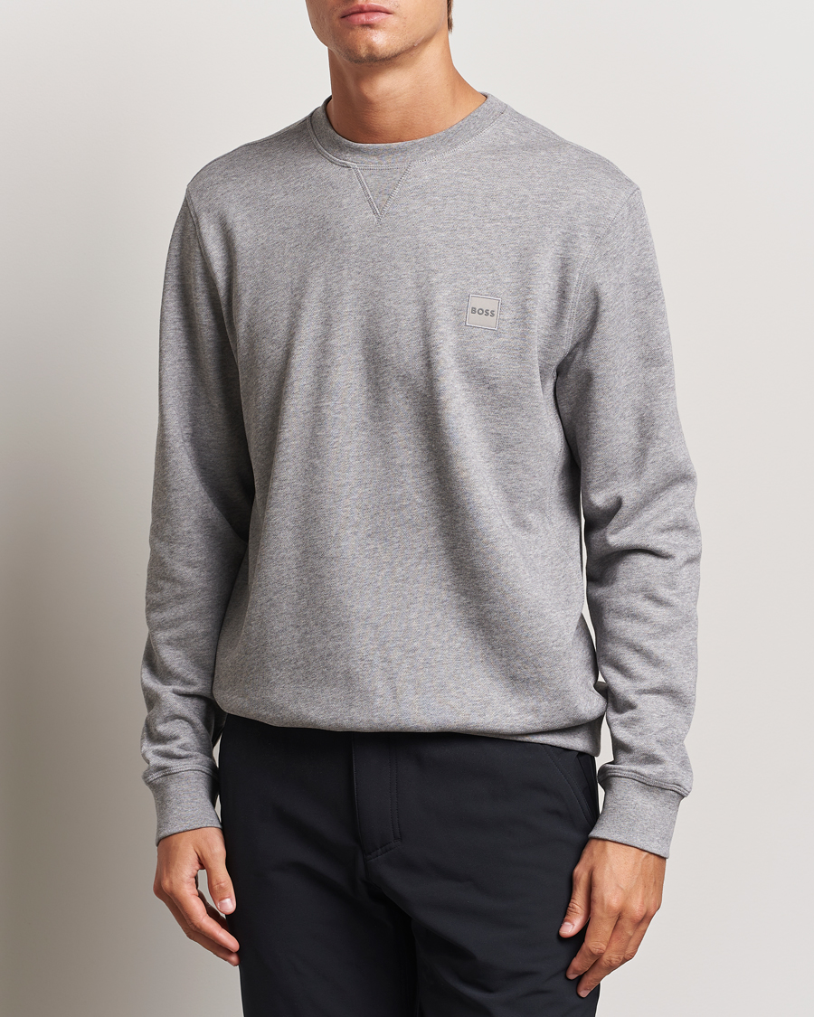 Homme | Sweat-shirts Gris | BOSS ORANGE | Westart Logo Sweatshirt Light Grey