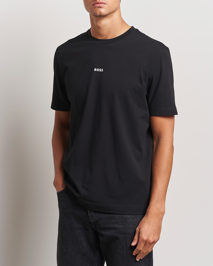 Homme |  | BOSS ORANGE | Tchup Logo Crew Neck T-Shirt Black