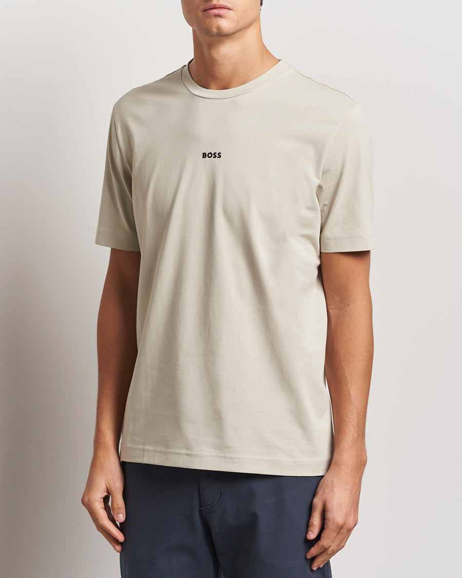 Homme |  | BOSS ORANGE | Tchup Logo Crew Neck T-Shirt Light Beige