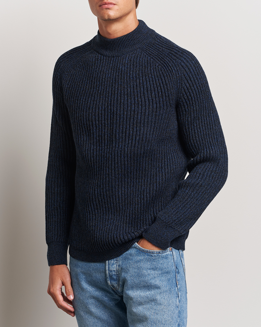 Homme |  | BOSS ORANGE | Kearth Rib Knitted Polo Open Blue