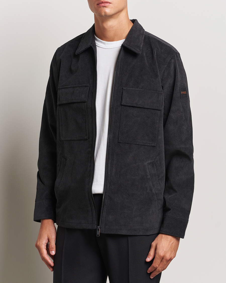 Homme |  | BOSS ORANGE | Lozzy Brushed Overshirt Black