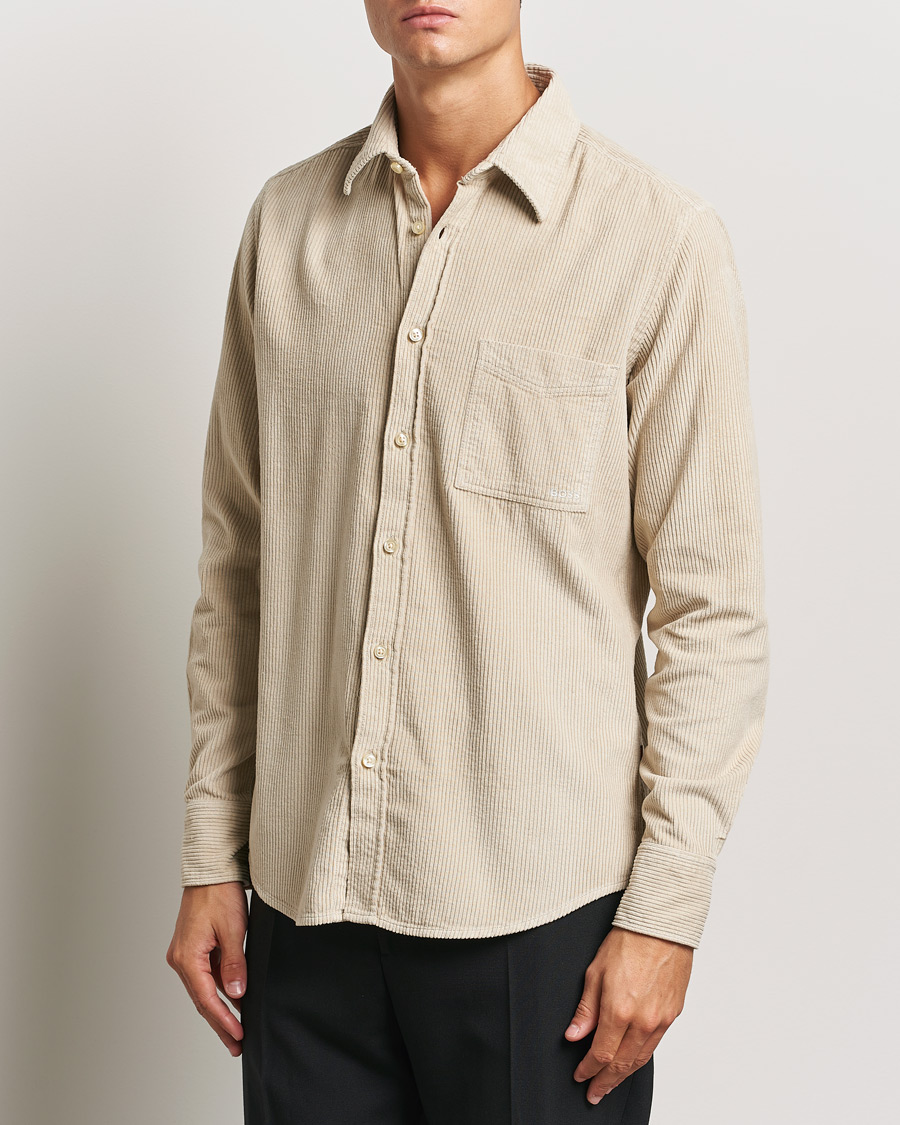 Homme |  | BOSS ORANGE | Relegant Corduroy Shirt Light Beige