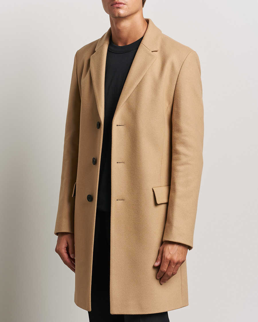 Homme |  | HUGO | Migor Wool Coat Medium Beige