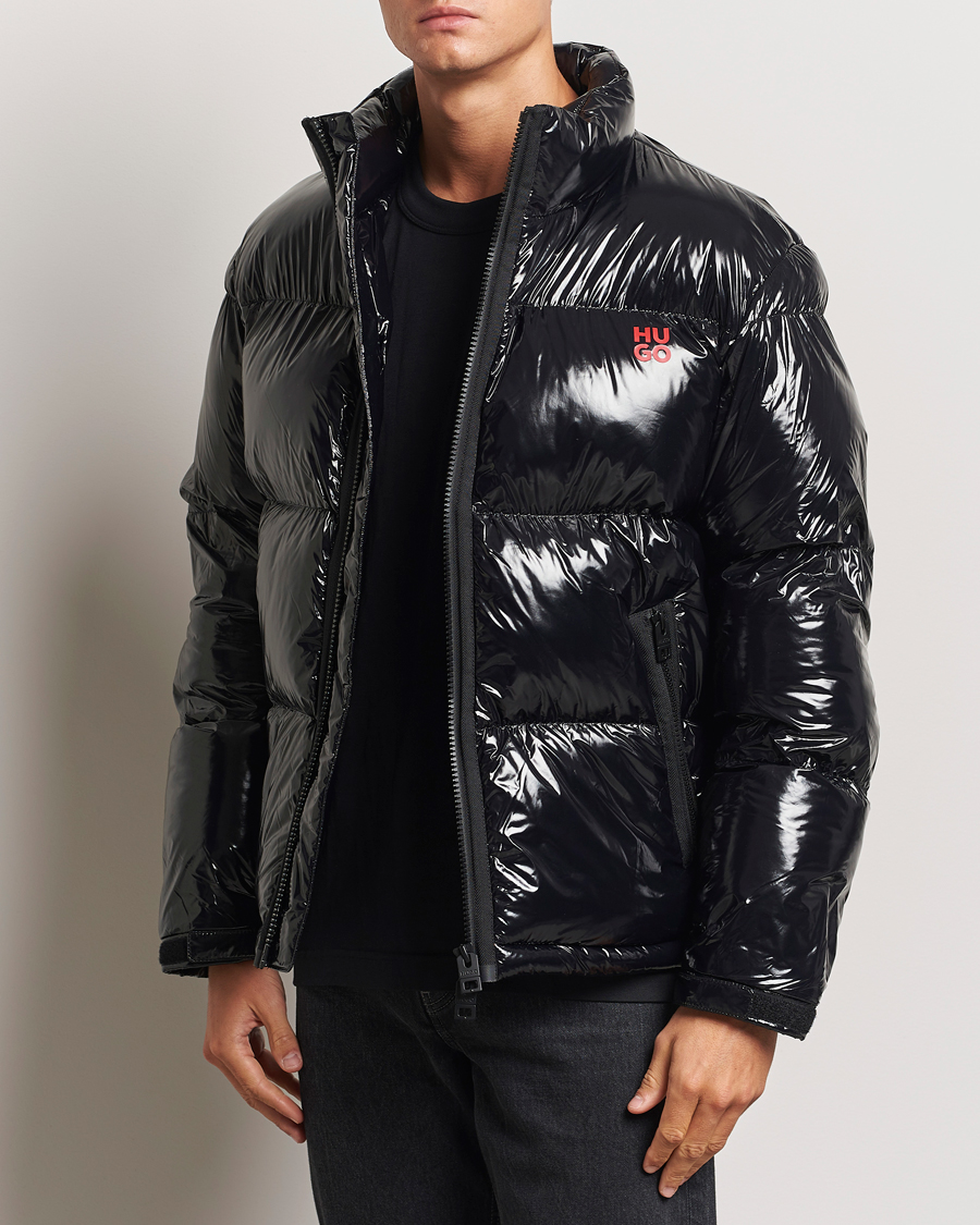 Homme |  | HUGO | Biron Glossy Down Jacket Black