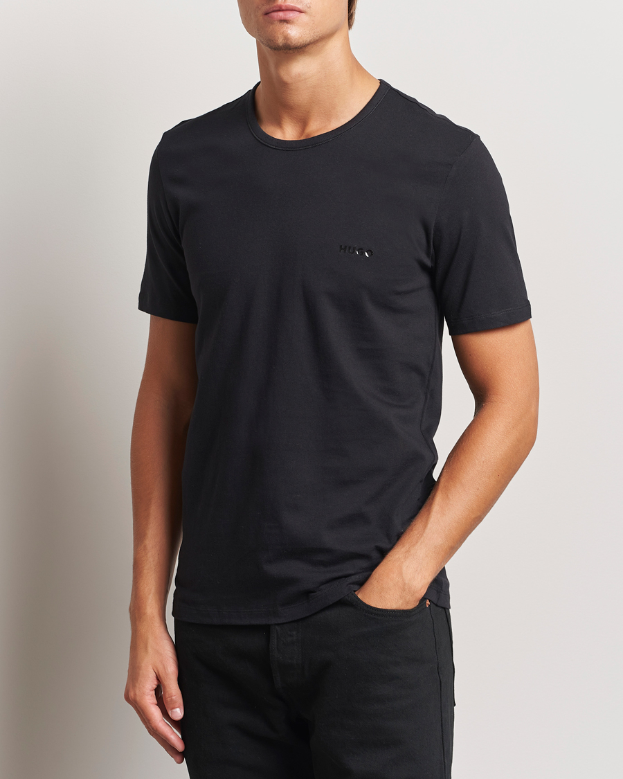 Homme | Multipack | HUGO | 3-Pack Crew Neck T-Shirt Black