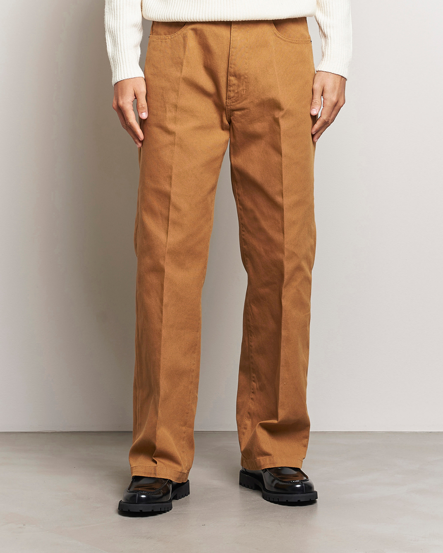 Homme | Chinos | Jeanerica | VM009 Vega Canvas Trousers Brown