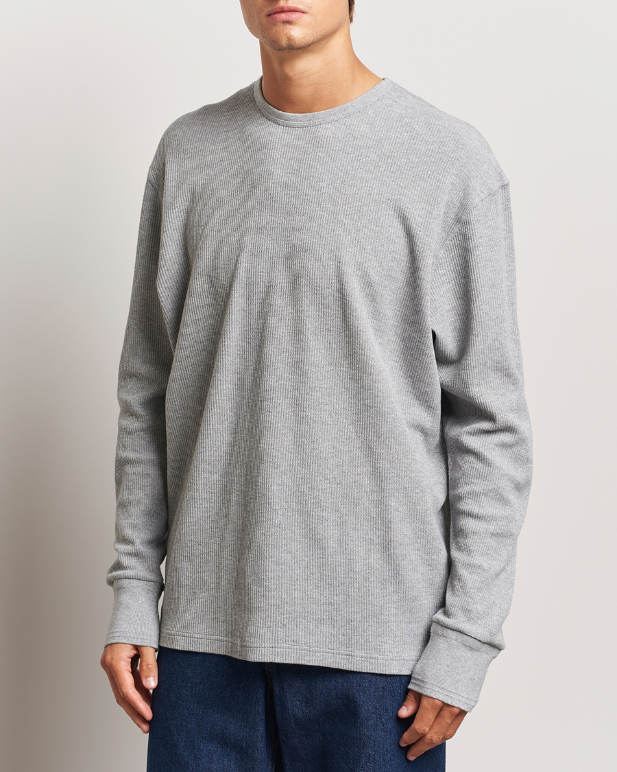 Homme |  | Jeanerica | Jean Waflle Texture Sweater Light Grey Melange