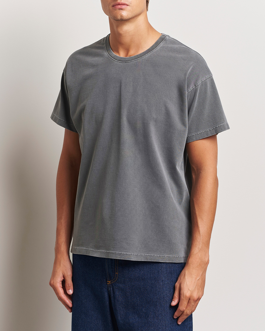 Homme |  | Jeanerica | Ruben Crew Neck T-Shirt Washed Black