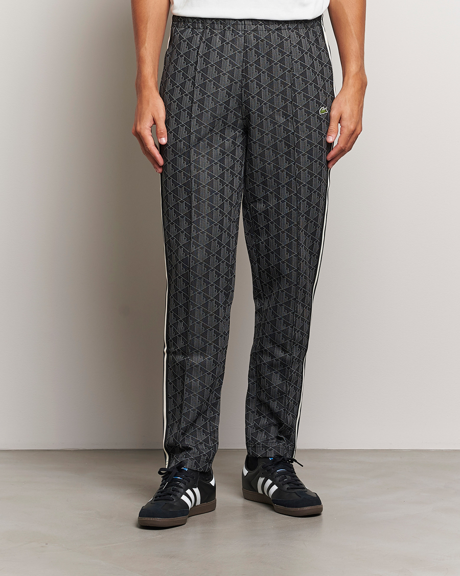 Homme |  | Lacoste | Monogram Track Pants Black/Graphite