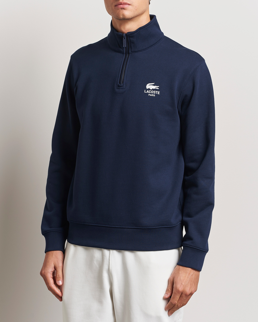 Homme |  | Lacoste | Paris Half Zip Sweatshirt Navy