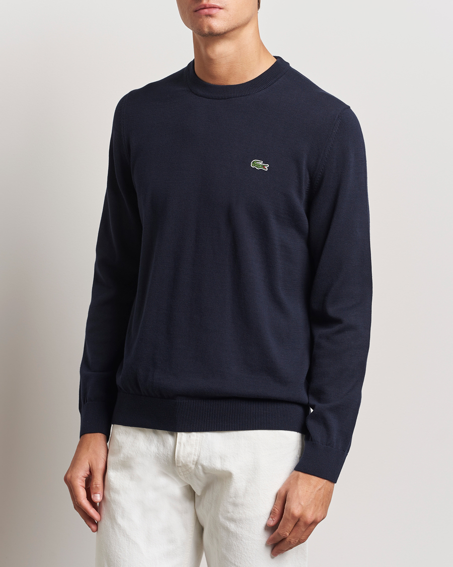 Homme |  | Lacoste | Cotton Knitted Sweater Navy