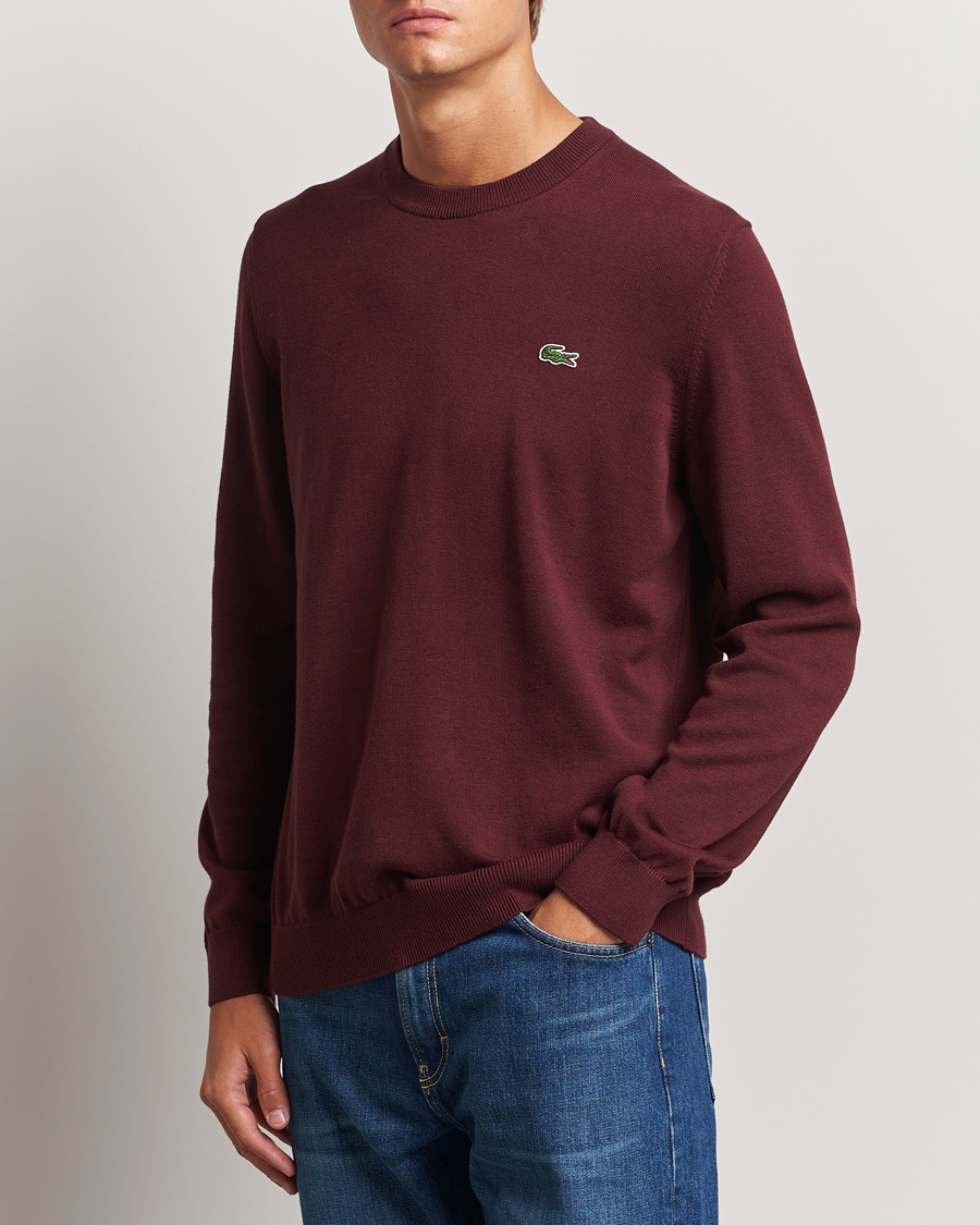 Homme |  | Lacoste | Cotton Knitted Sweater Espresso