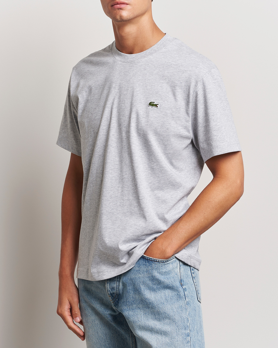 Homme | Lacoste | Lacoste | Crew Neck T-Shirt Silver Chine