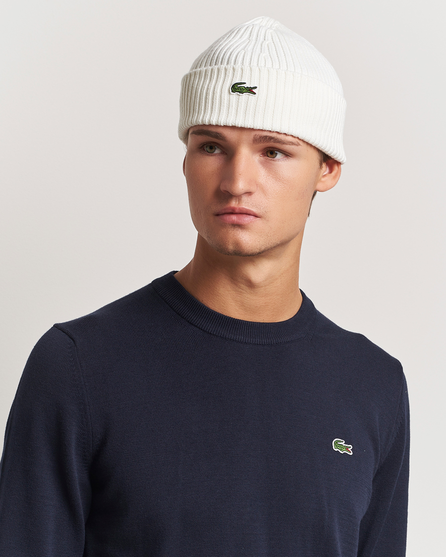 Homme |  | Lacoste | Wool Knitted Beanie Flour