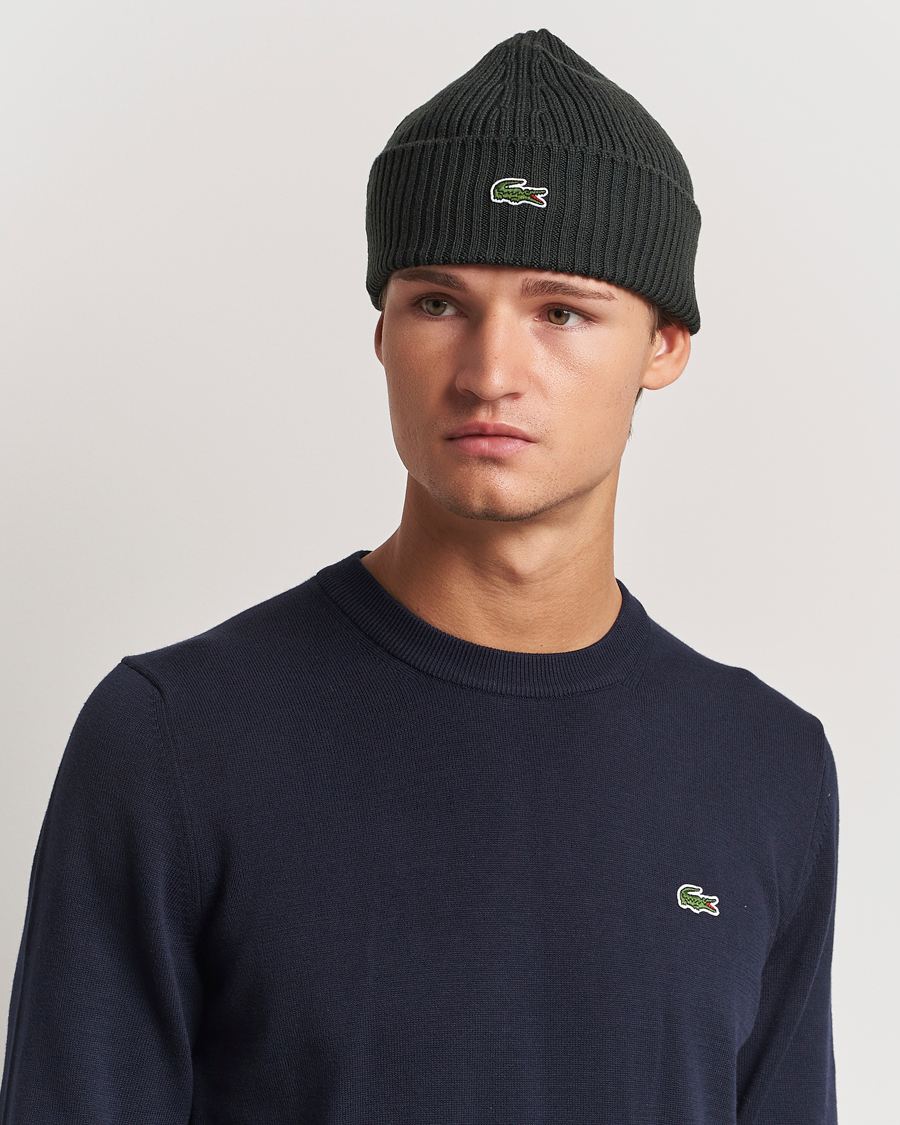 Homme |  | Lacoste | Wool Knitted Beanie Sapwood