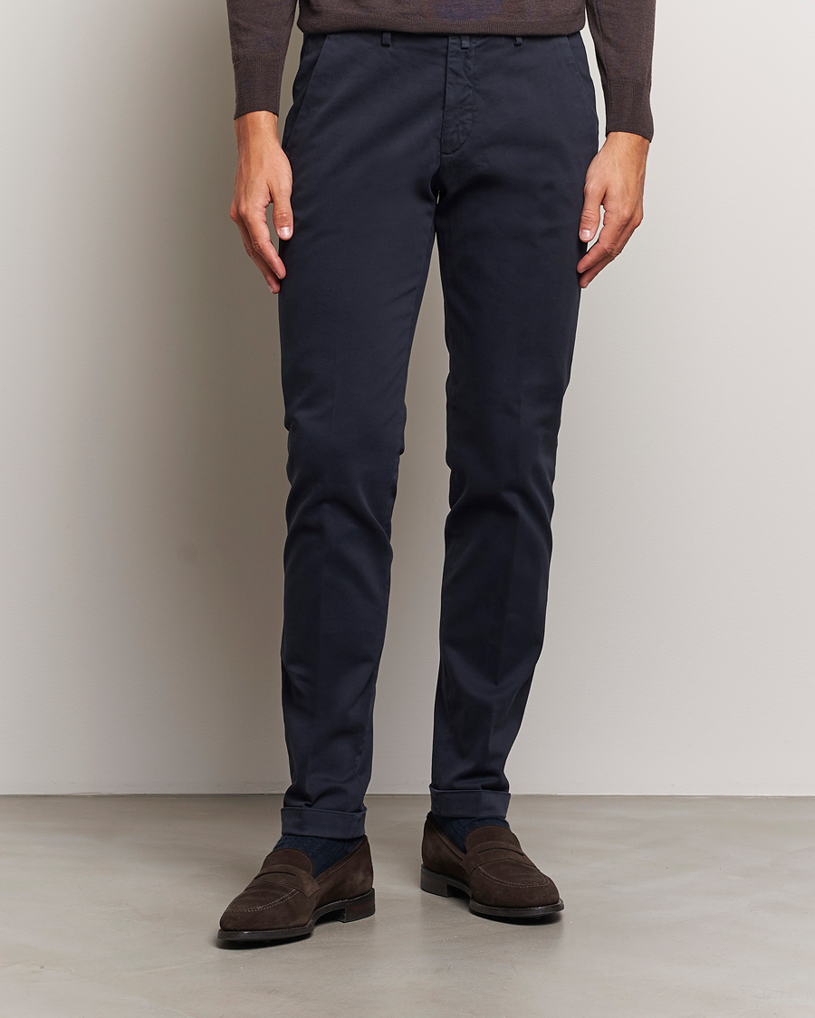 Homme |  | Briglia 1949 | Slim Fit Cotton Stretch Chino Navy