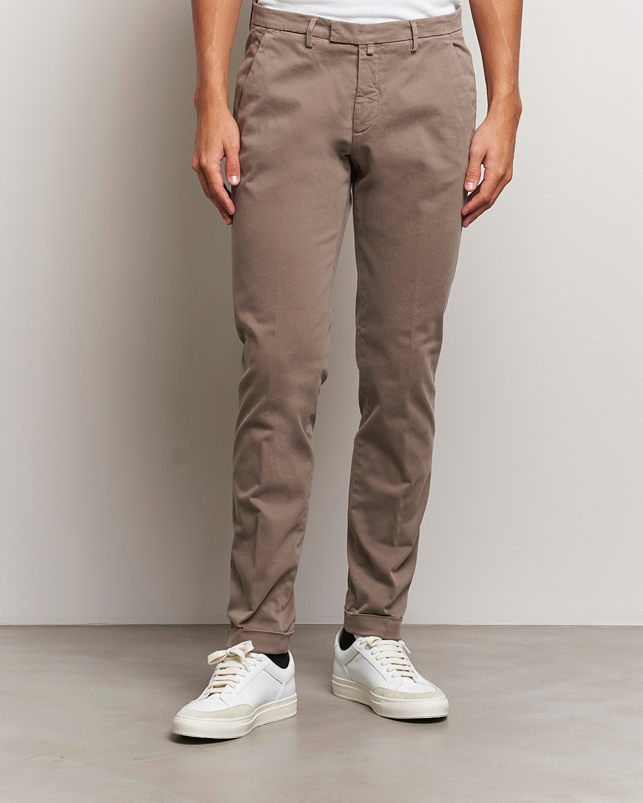 Homme |  | Briglia 1949 | Slim Fit Cotton Stretch Chino Taupe