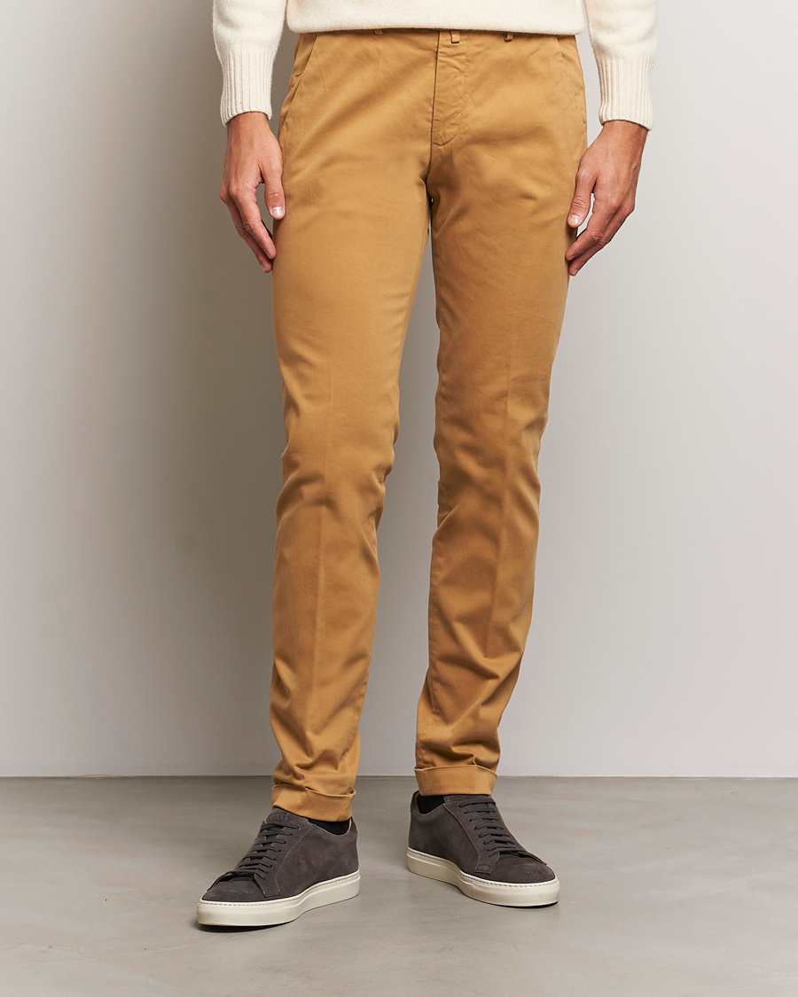 Homme |  | Briglia 1949 | Slim Fit Cotton Stretch Chino Camel