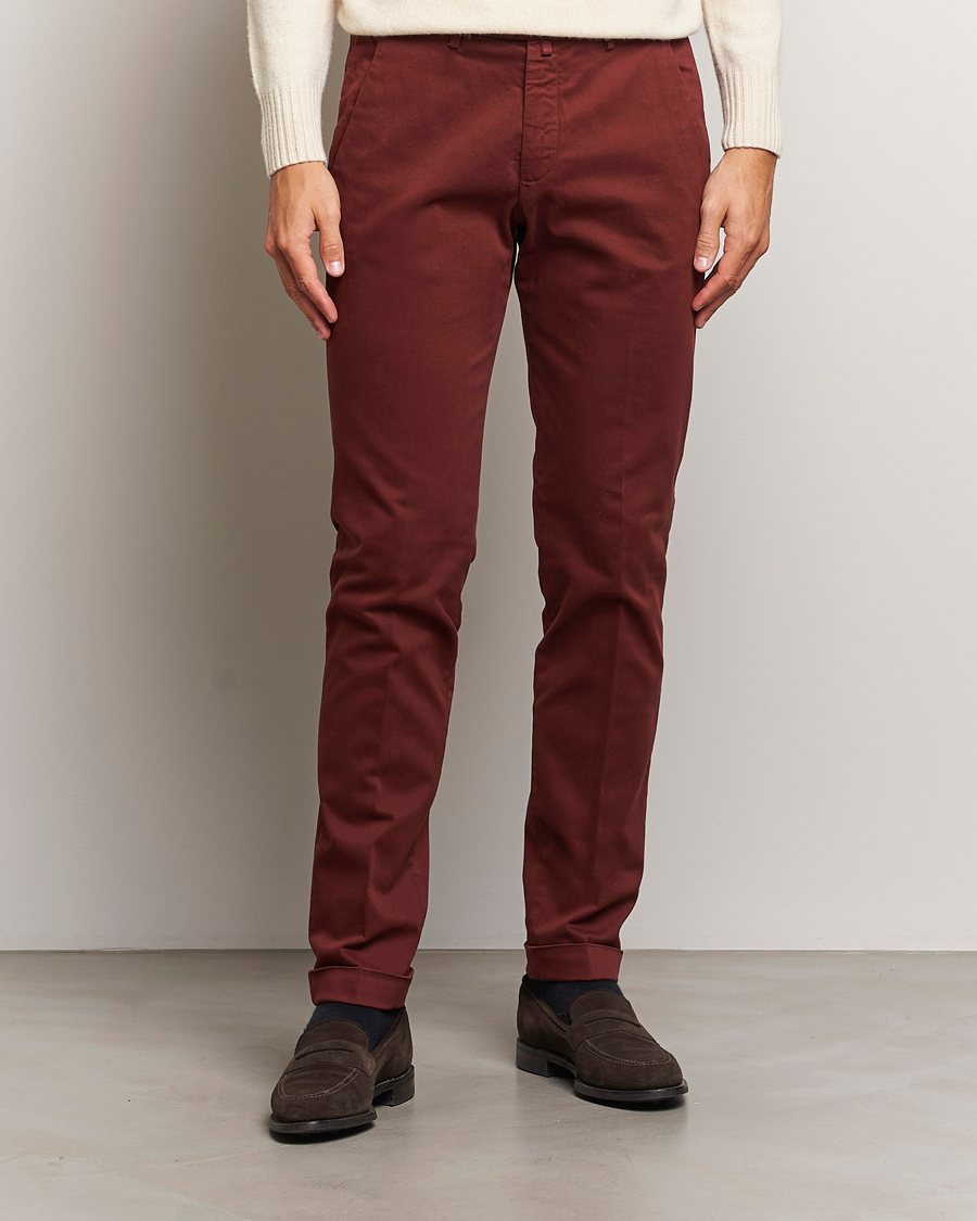 Homme |  | Briglia 1949 | Slim Fit Cotton Stretch Chino Wine