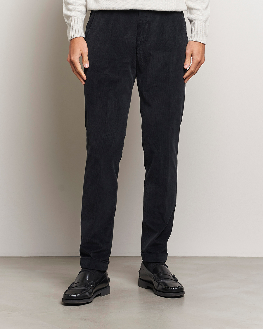 Homme |  | Briglia 1949 | Slim Fit Corduroy Trousers Black