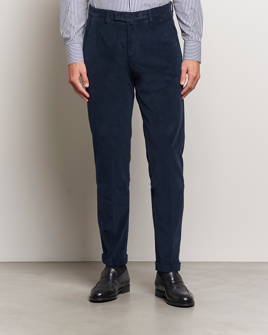 Homme |  | Briglia 1949 | Slim Fit Corduroy Trousers Navy