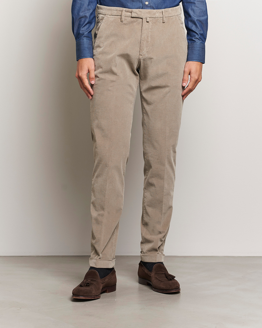 Homme |  | Briglia 1949 | Slim Fit Corduroy Trousers Beige