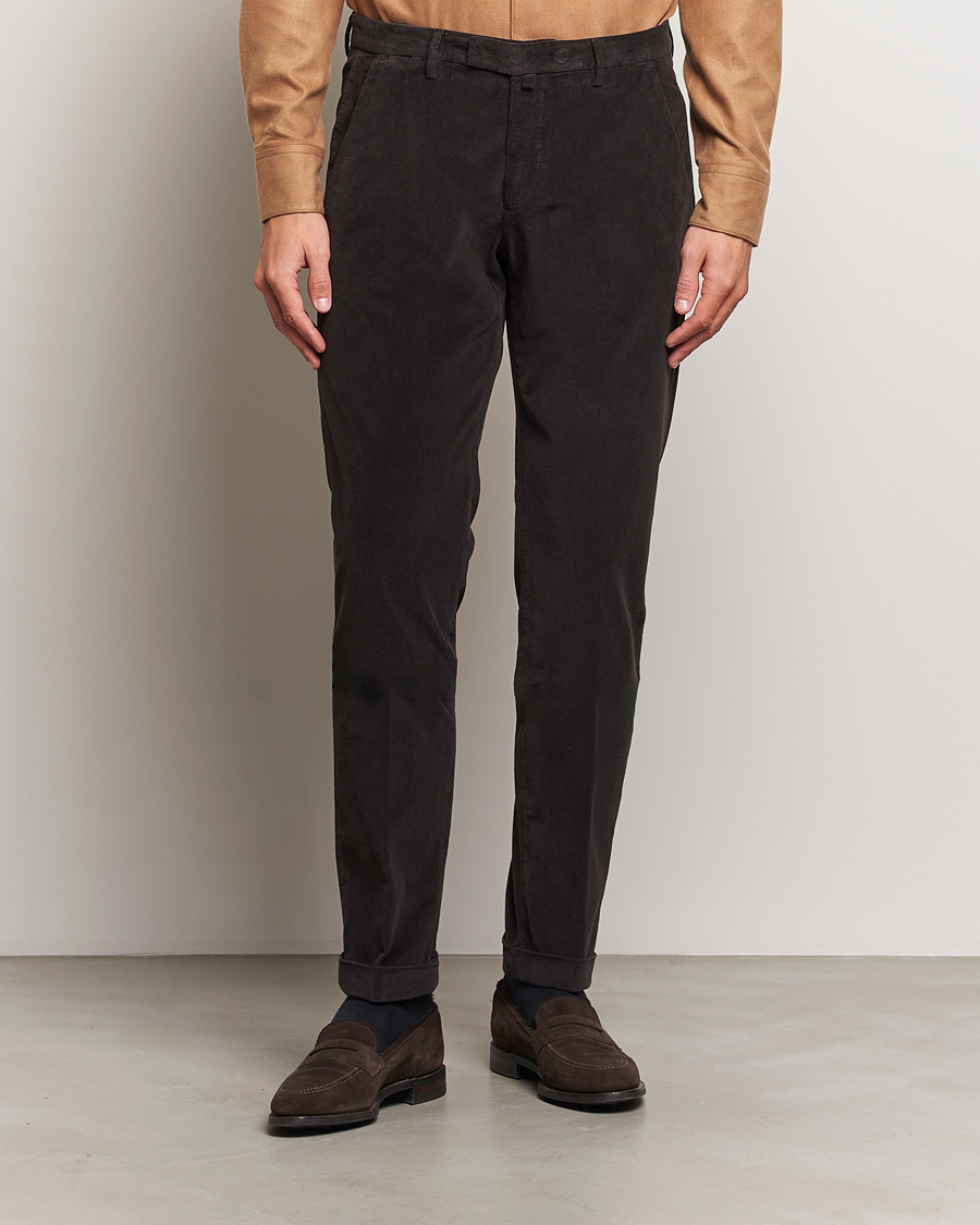 Homme |  | Briglia 1949 | Slim Fit Corduroy Trousers Dark Brown