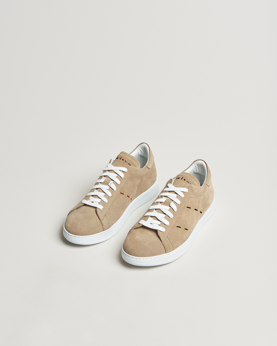 Homme |  | Kiton | Plain Sneakers Beige Suede