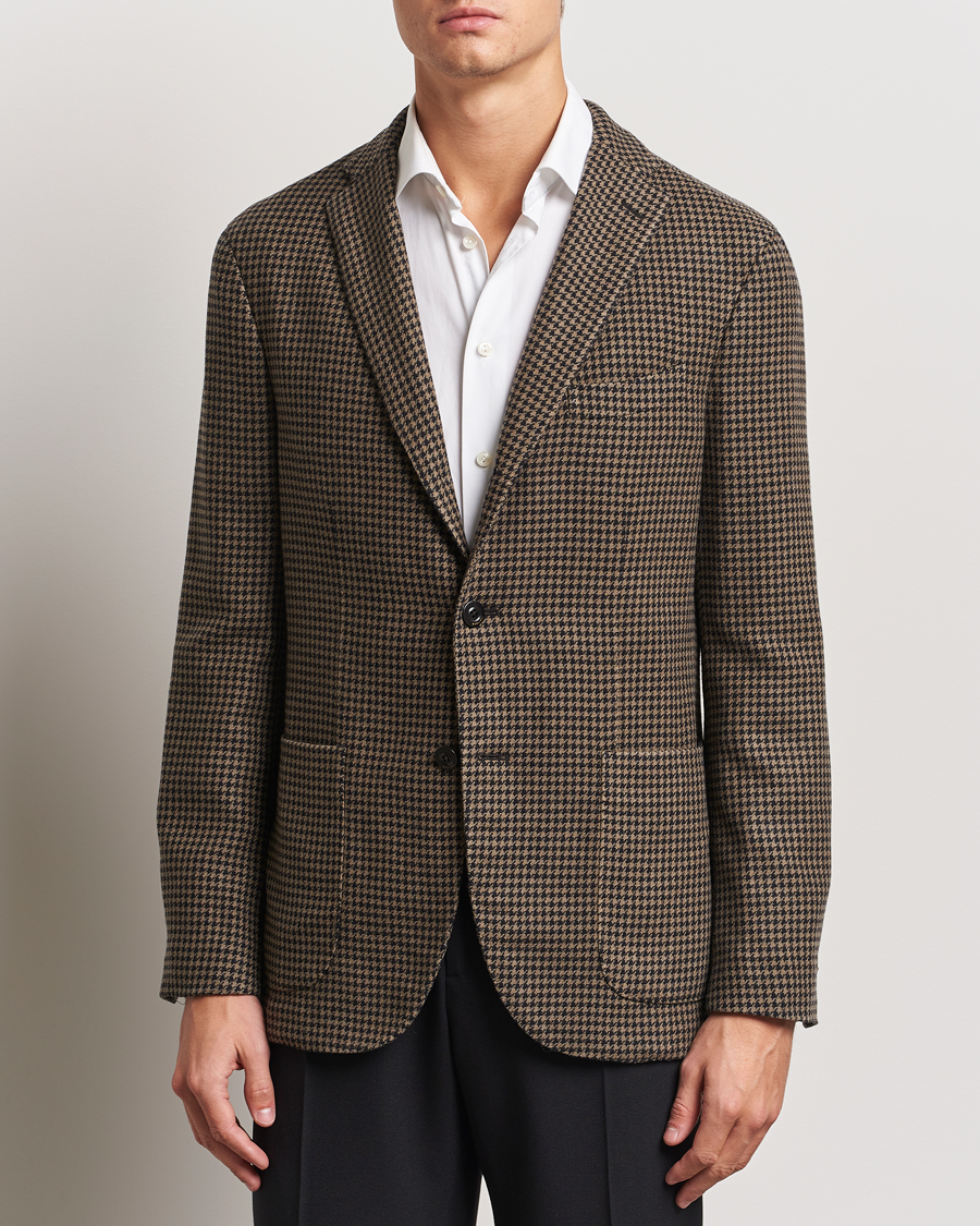 Homme |  | Boglioli | K Jacket Houndstooth Wool Blazer Brown