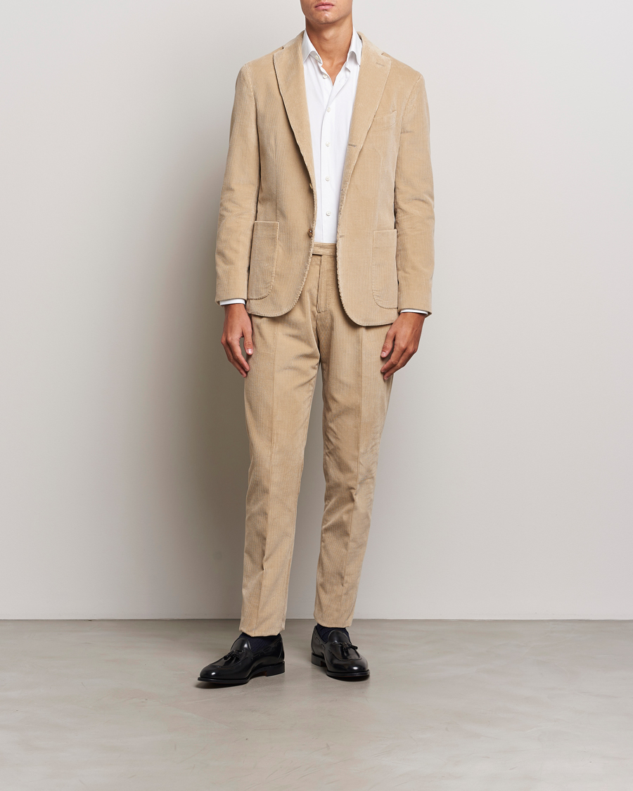 Homme | Costumes | Boglioli | K Jacket Wale Corduroy Suit Beige